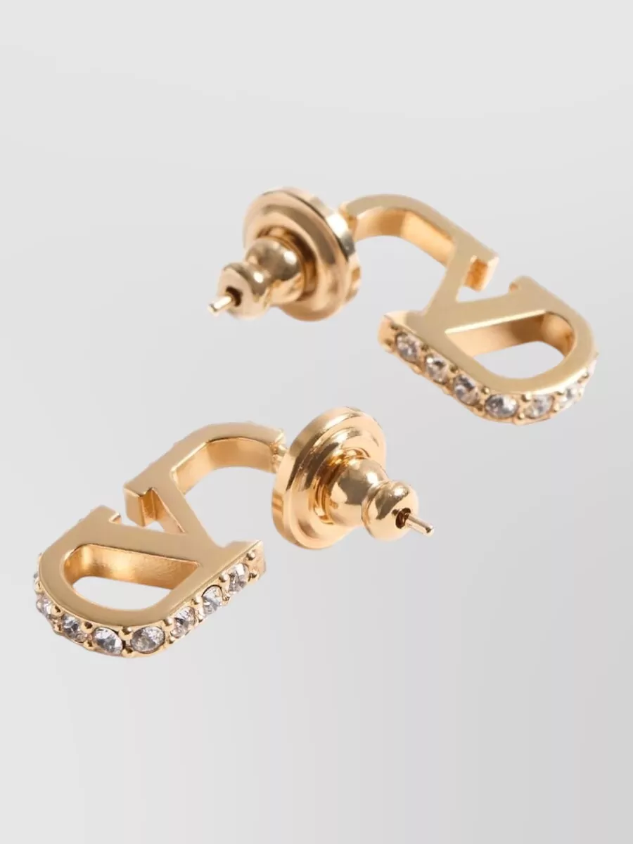 Valentino Garavani Crystal-Embellished Stud Earrings
