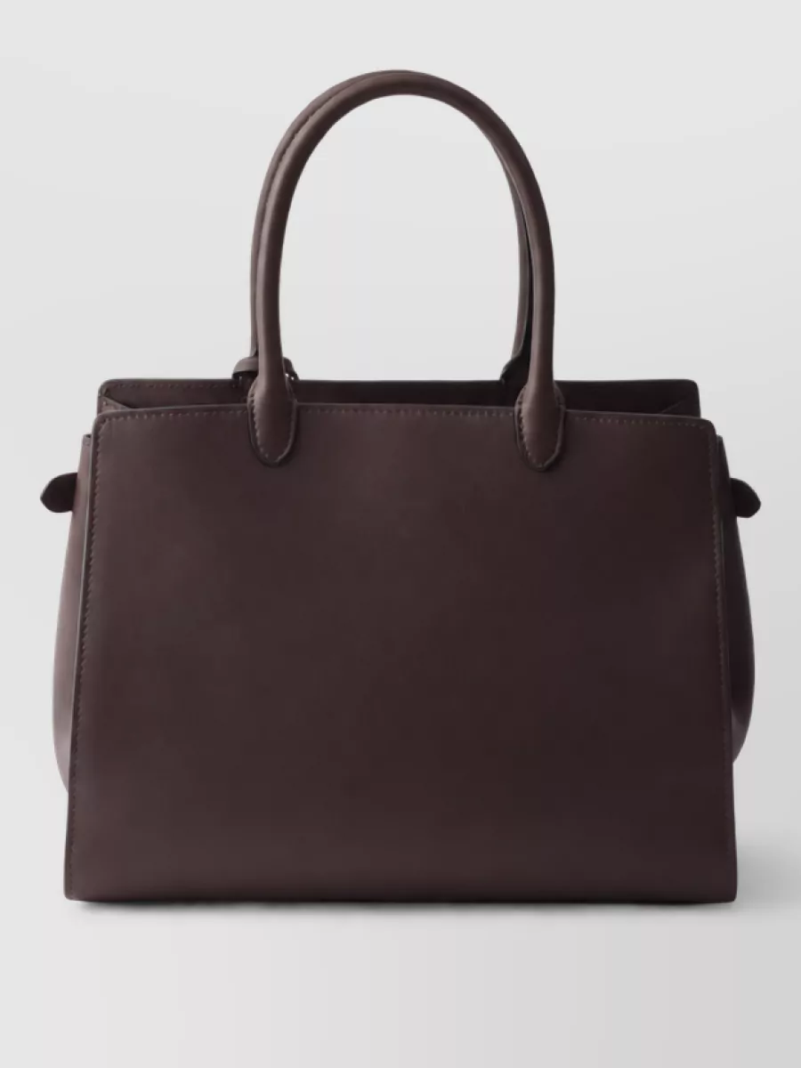 Prada Prelude Large Leather Tote Bag