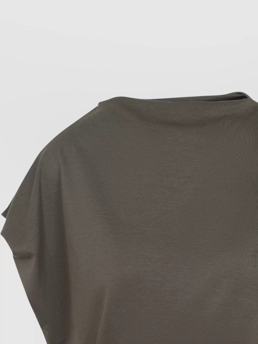Jacquemus Silk Blend Draped Asymmetric Sleeveless Top