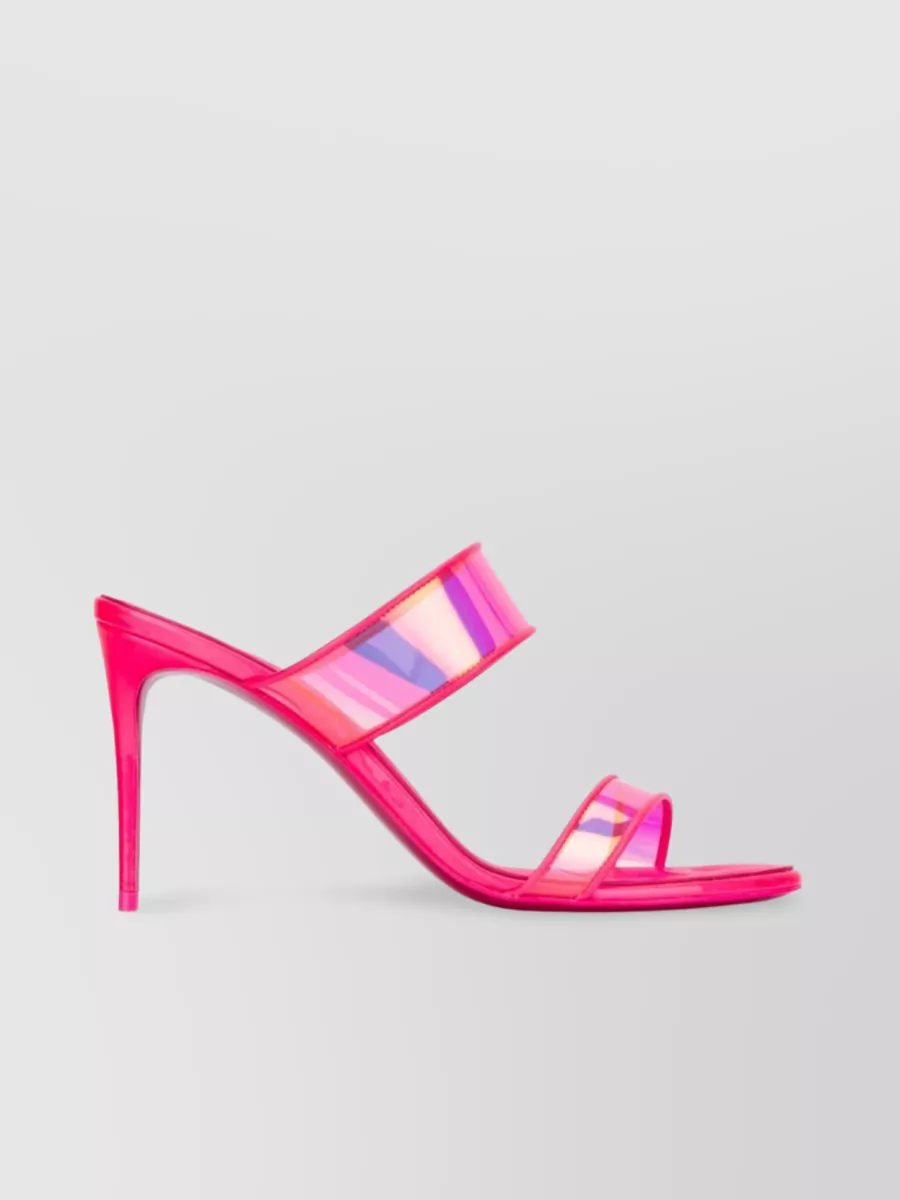 Shop Christian Louboutin Gradient Transparent Stiletto Sandals In Pink