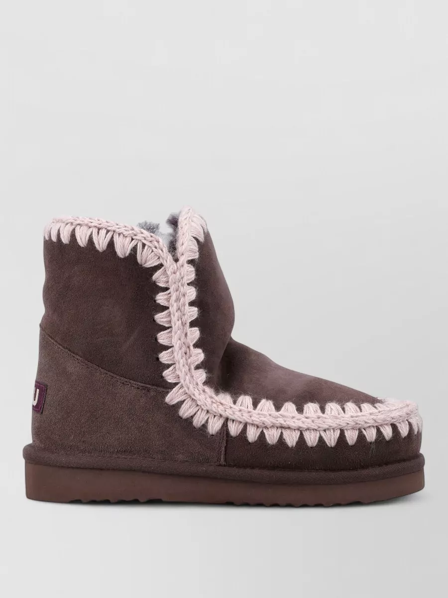 Mou sheepskin mid-calf boots