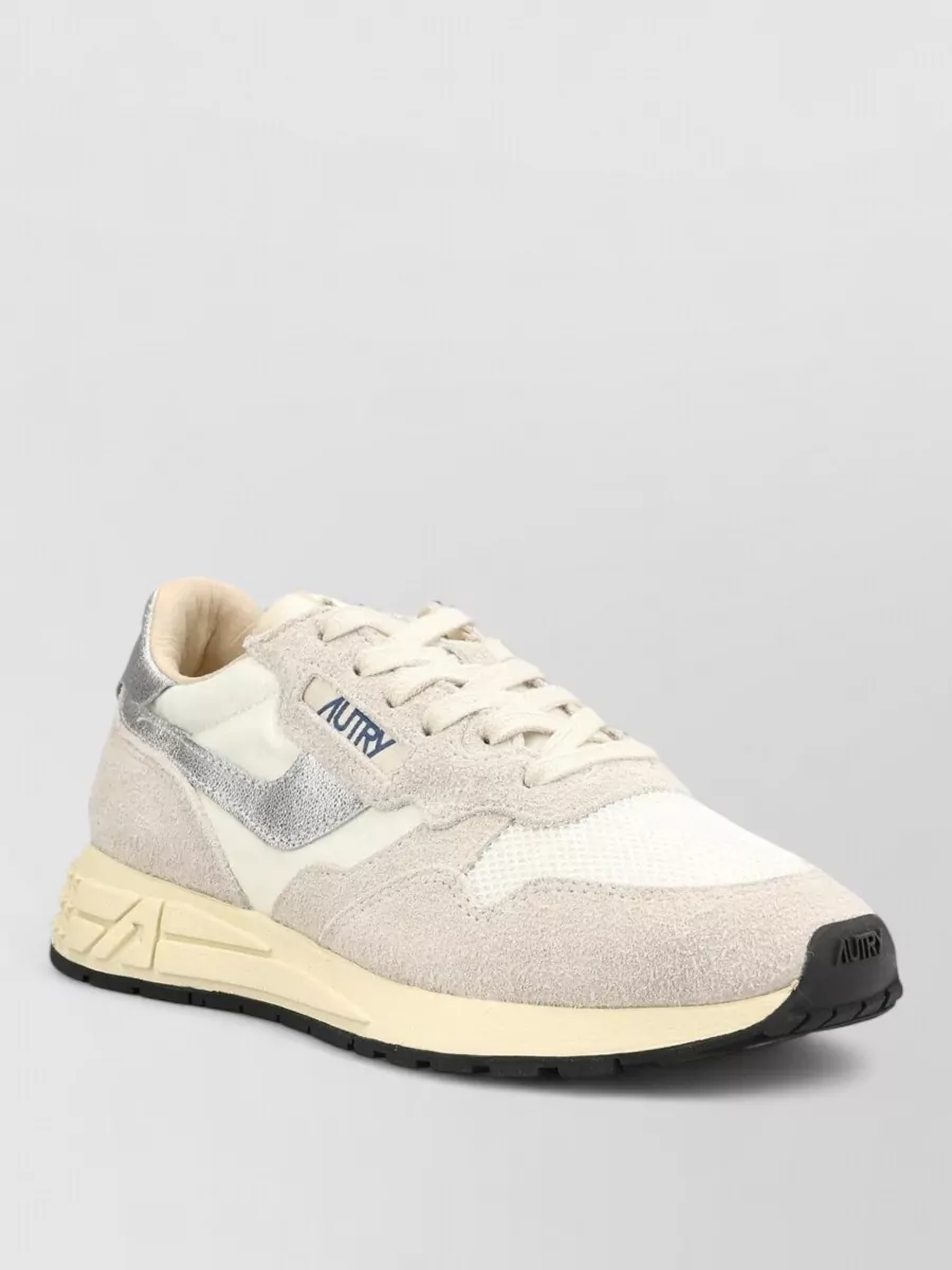 Autry leather and nylon low-top sneakers