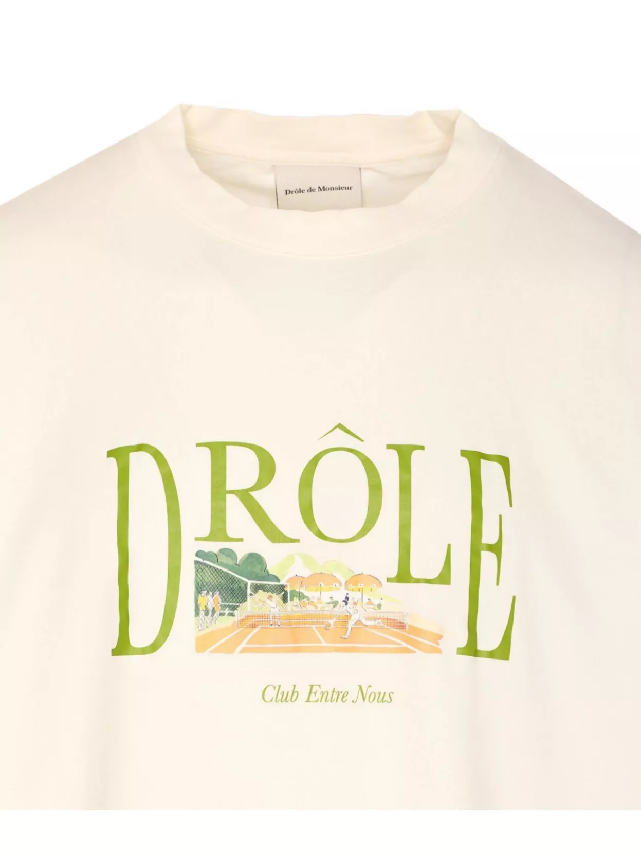 Drôle De Monsieur Tennis Court Graphic Print T-Shirt