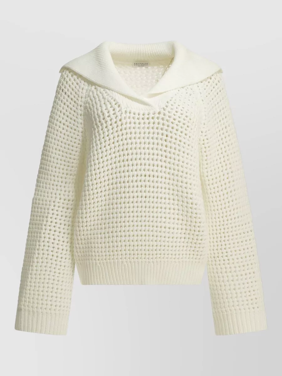 Brunello Cucinelli Cotton v-neck sweatshirt