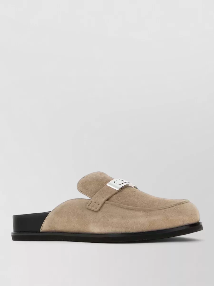 Tory Burch suede leather mules