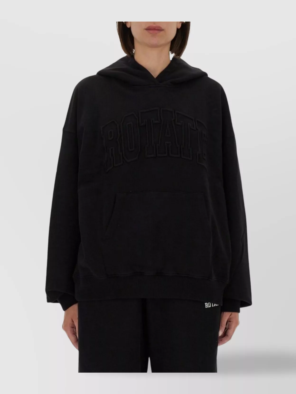 Rotate Birger Christensen Knitwear Hooded Design Long Sleeves Front Pocket