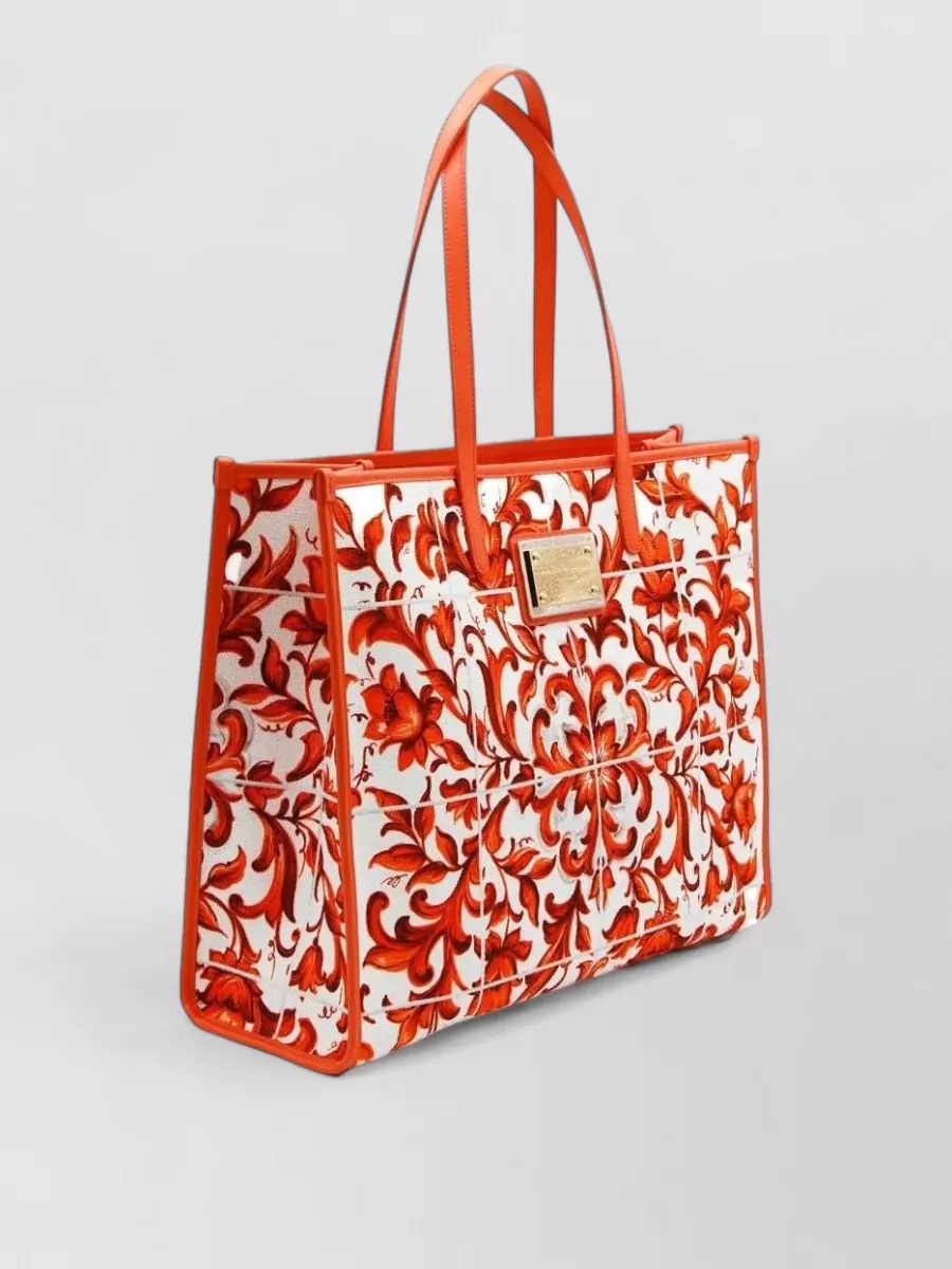 Dolce&Gabbana Small Shopping Cotton Tote Bag
