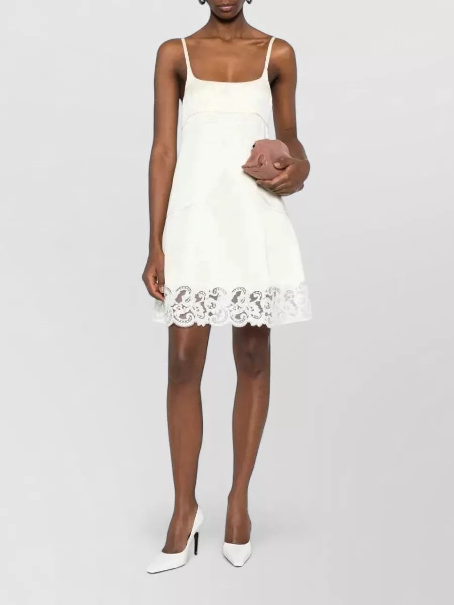 Stella Mccartney Lace-Trim Sleeveless Mini Dress