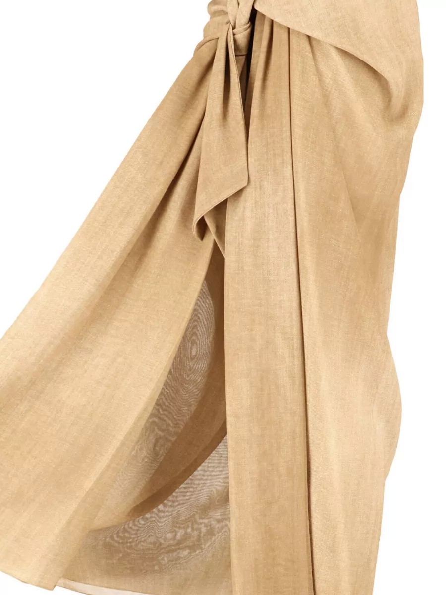 Ermanno Scervino Printed Asymmetric Maxi Skirt