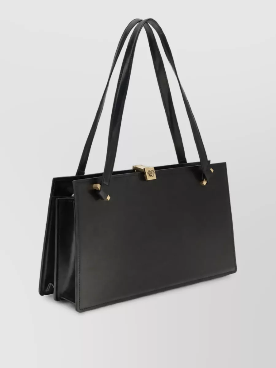 Versace Calf Leather Shoulder Bag