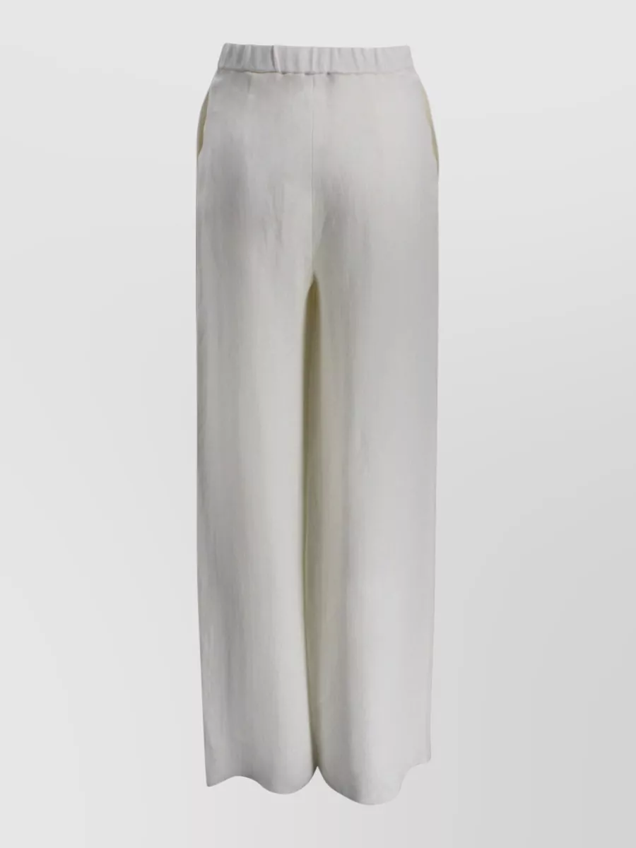 S Max Mara Linen Wide-Leg Trousers