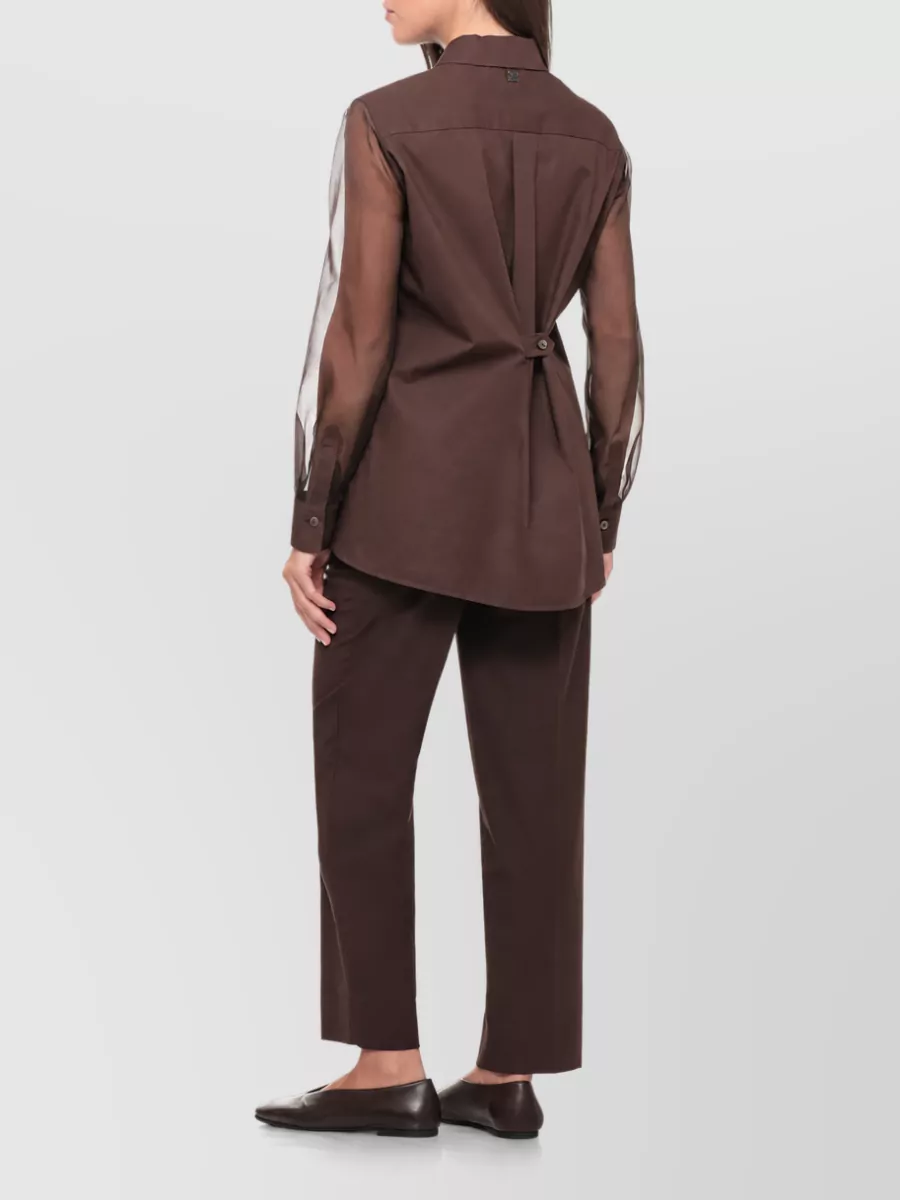 Panicale Cotton Silk Long-Sleeve Shirt