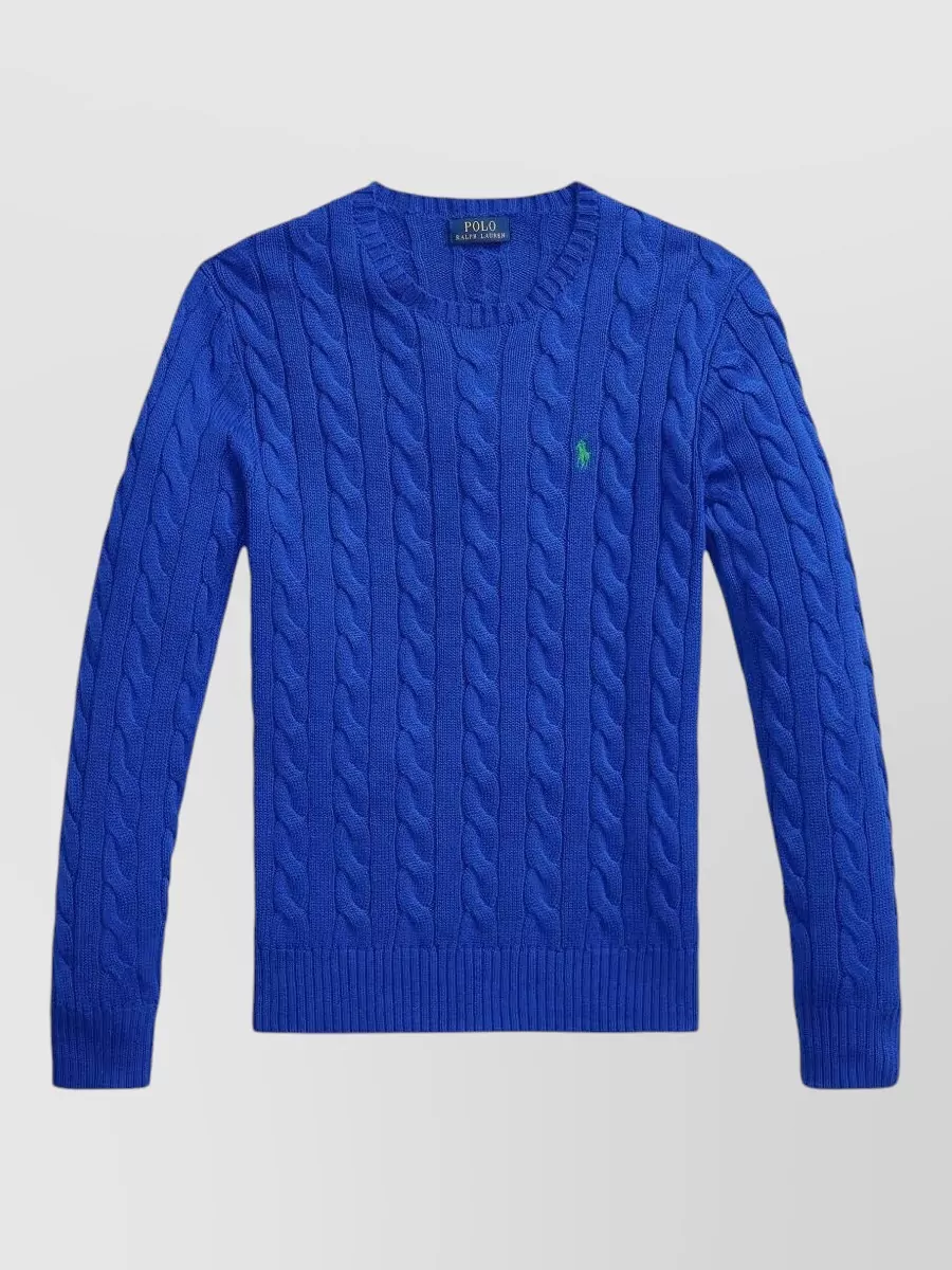 Polo Ralph Lauren ribbed long-sleeve crew-neck jumper
