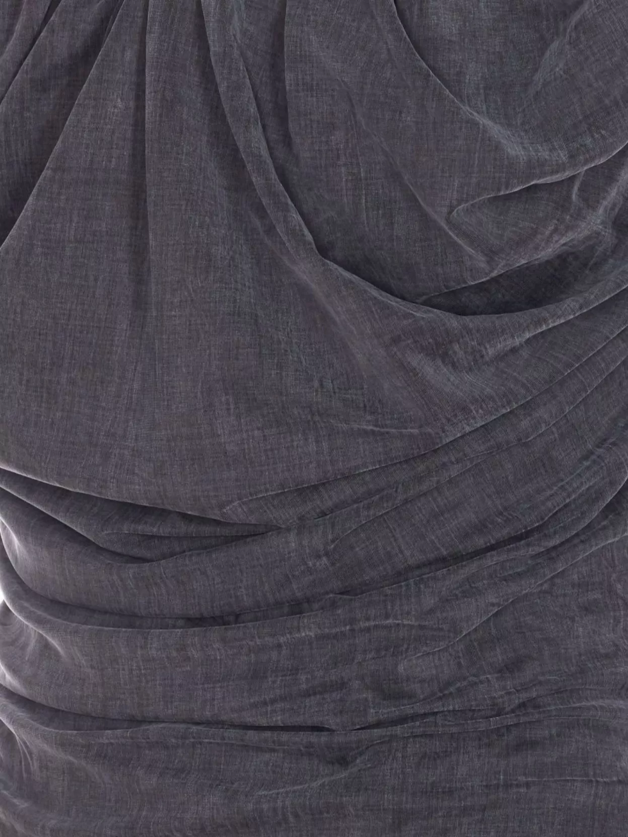 Vivienne Westwood Mini Dress With Draped Neckline And Ruched Detail In Gray