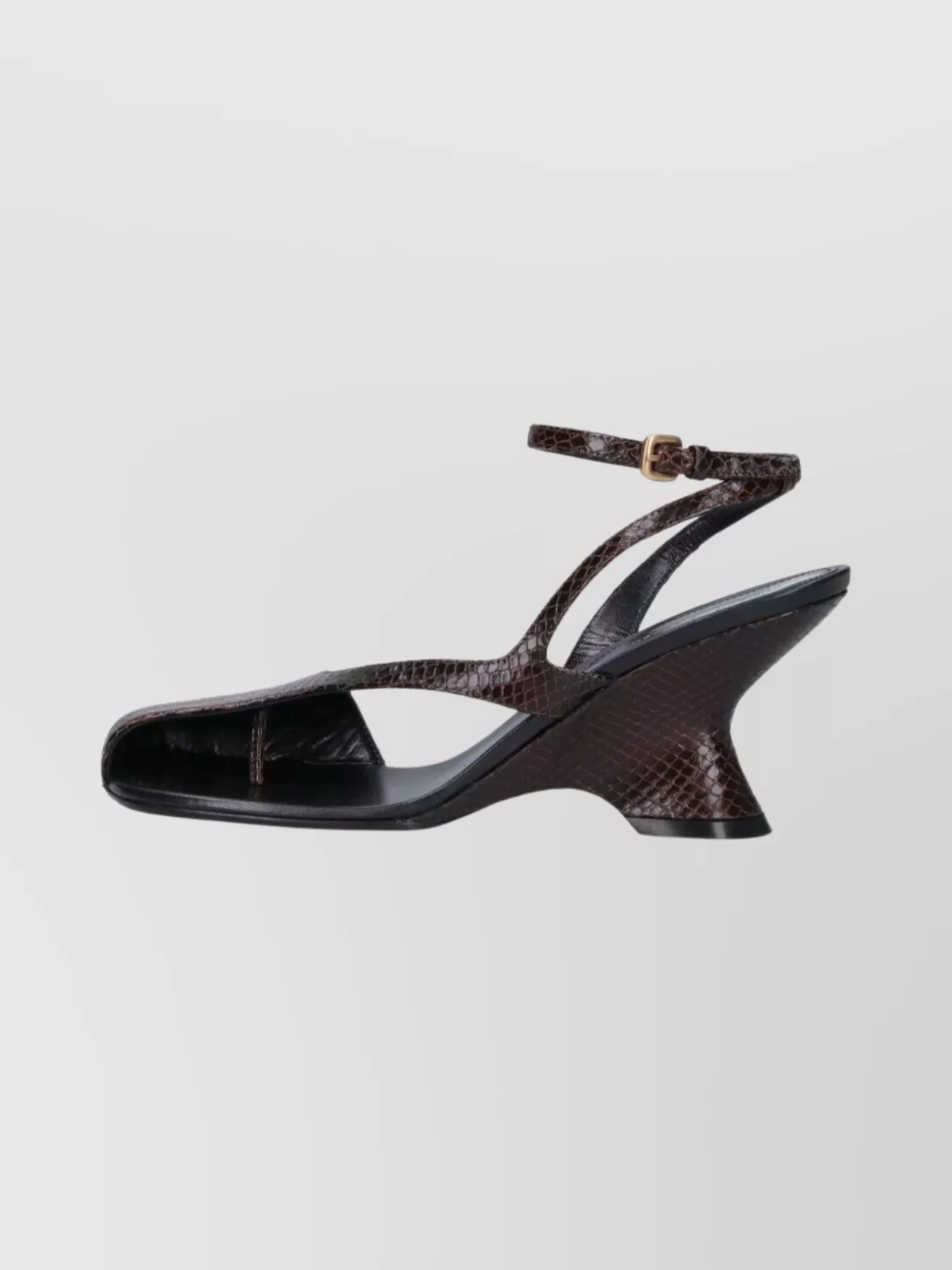 Dries Van Noten Sculptural High Heel Pumps With Ankle Strap