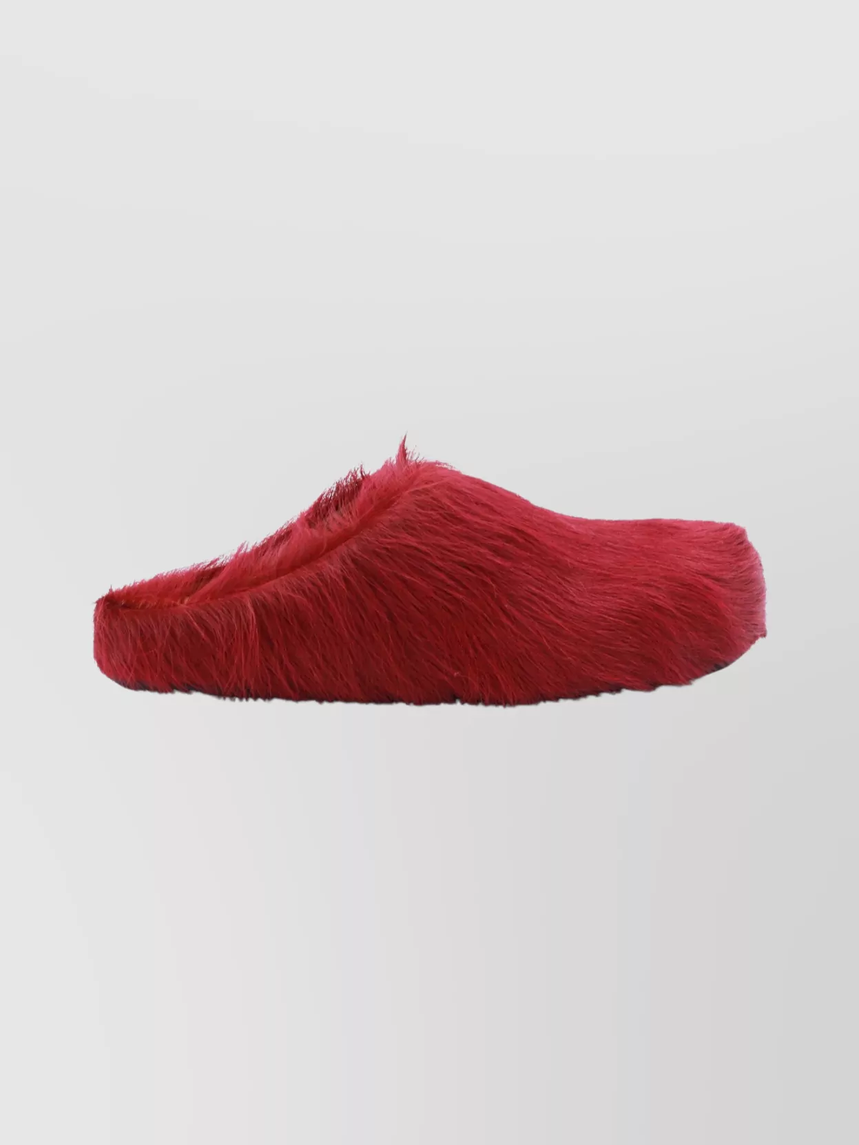Marni Faux Fur Mules Flat Sole