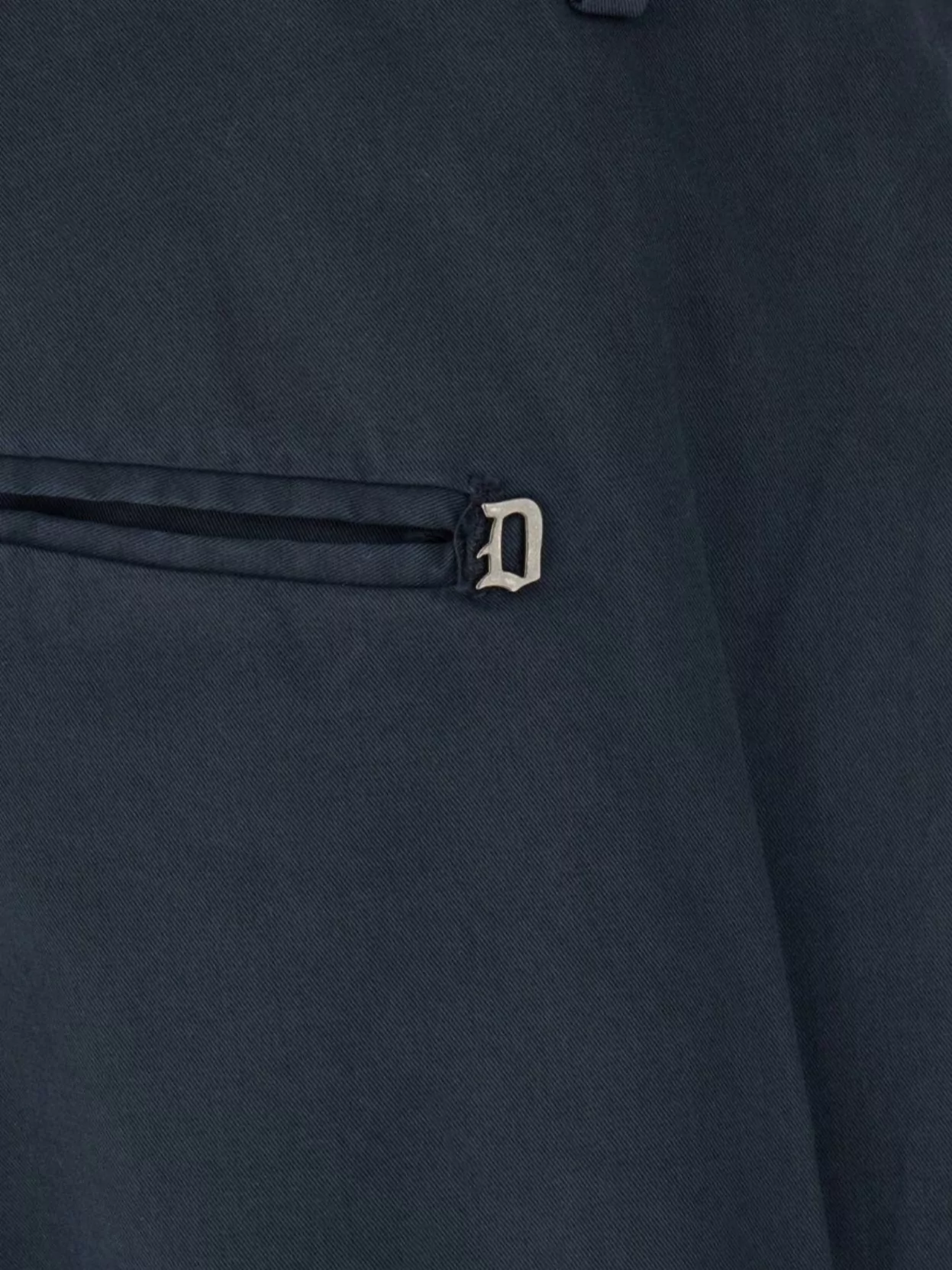 Dondup Stretch Cotton Chino Pants With Slant Pockets