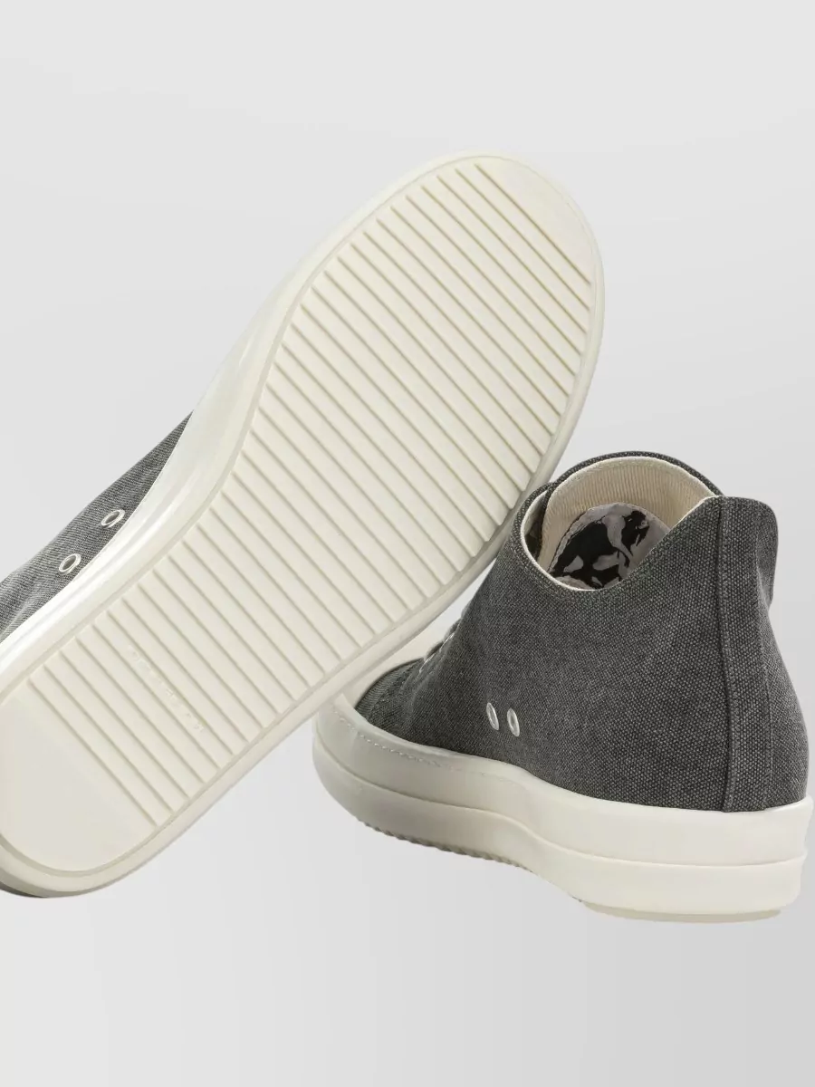 Rick Owens Drkshdw Canvas Low-Top Lace-Up Sneakers