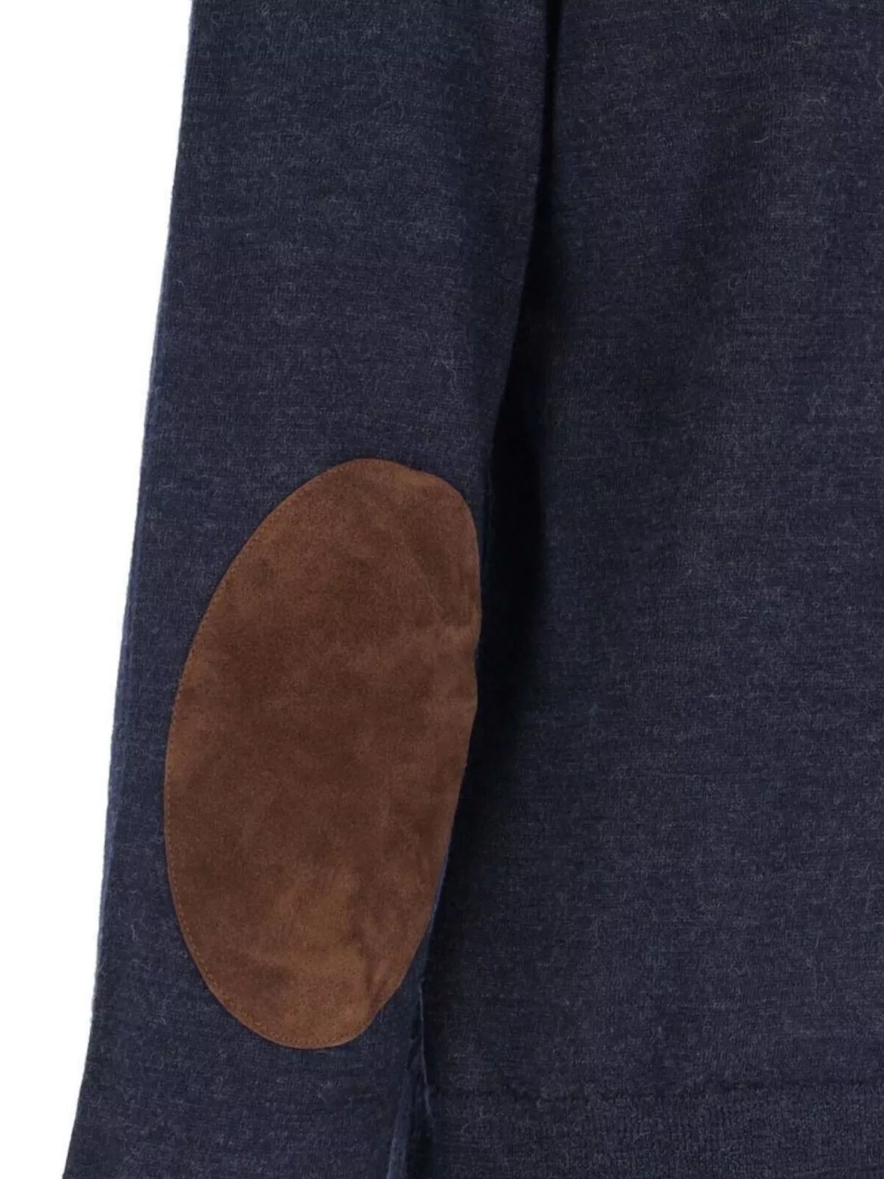 Maison Margiela Crewneck Sweater With Ribbed Cuffs And Elbow Patches