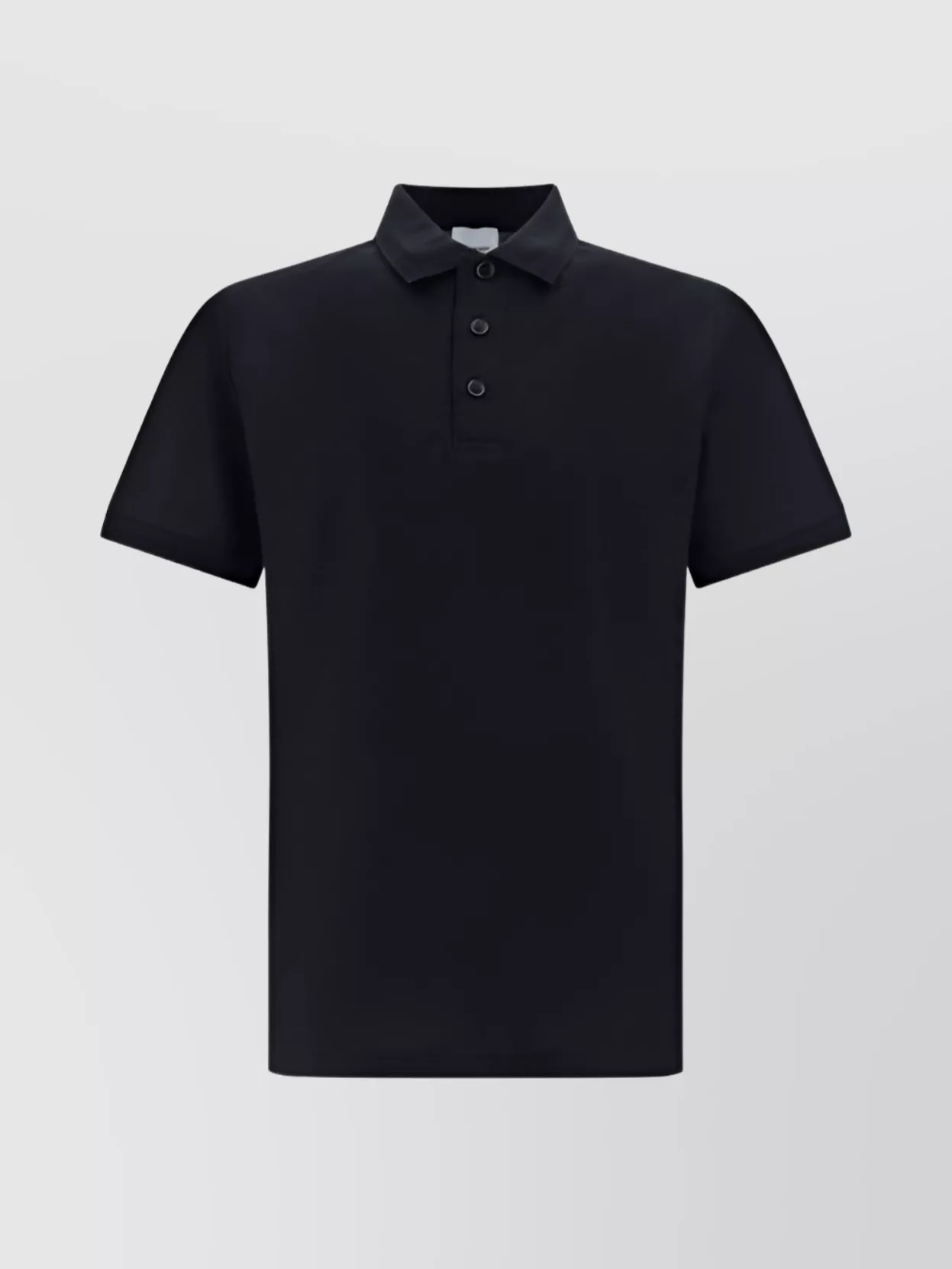 Shop Burberry Eddie Cotton Polo Shirt With Short Sleeves