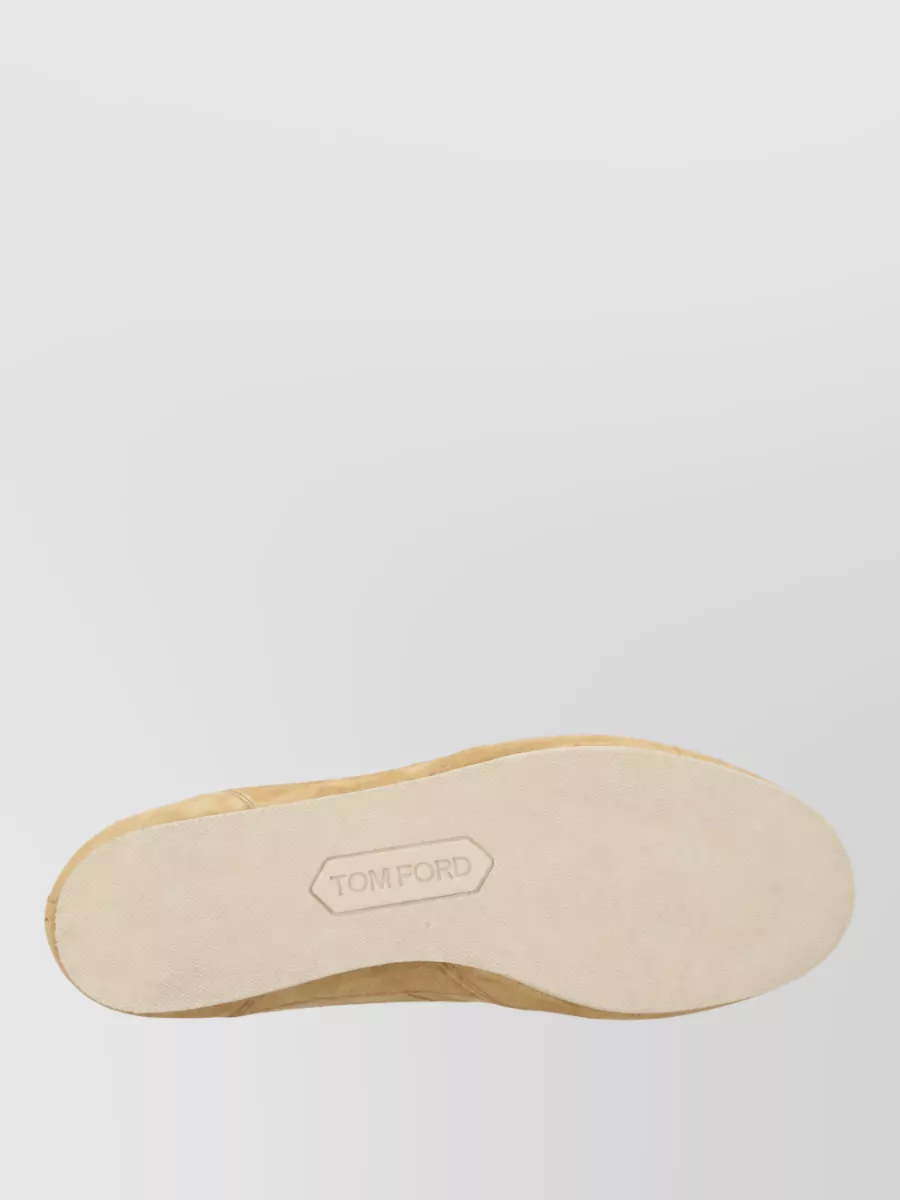 Tom Ford Leather Lace-Up Sneakers