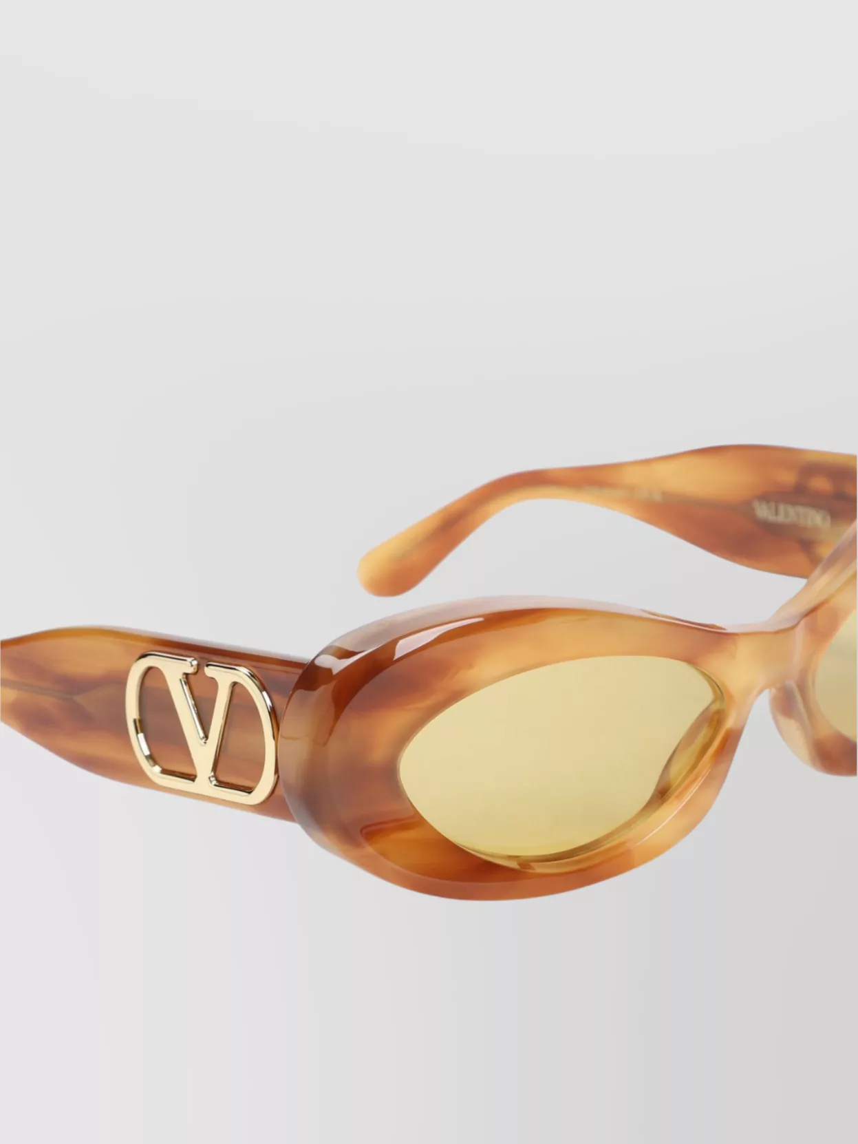 サングラス Valentino Garavani Oversized Acetate Sunglasses Valentino Garavani Oversized Acetate Sunglasses In Brown