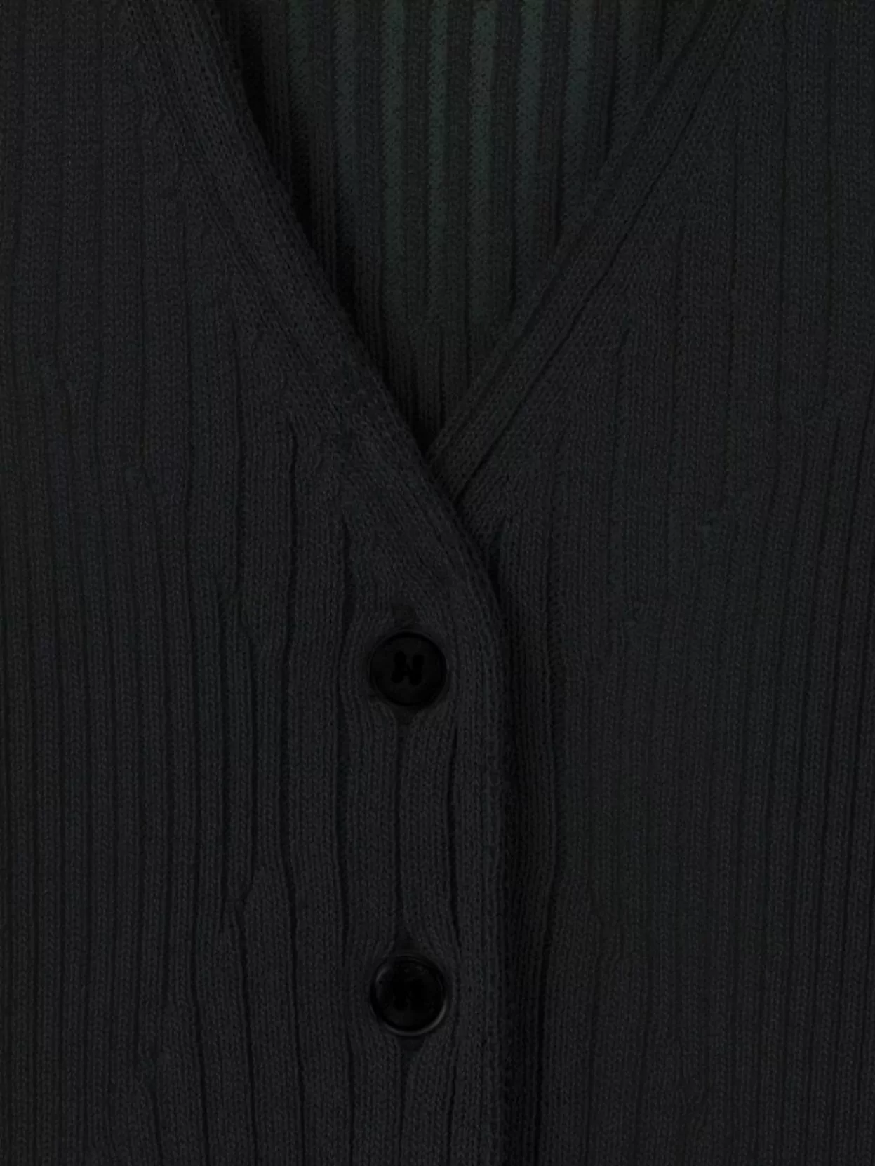 Az Factory Short Cardigan With V-Neck And Long Sleeves