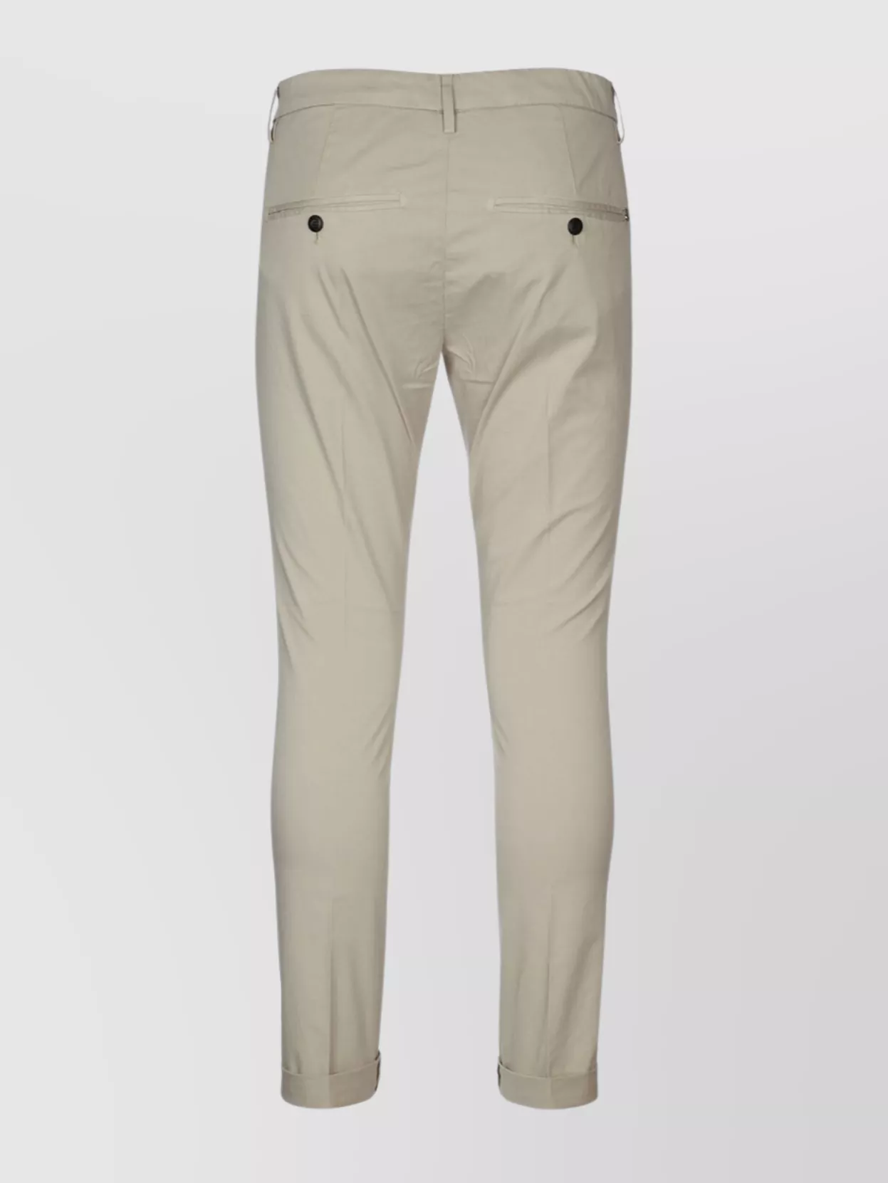 Dondup Rolled Cuffs Trousers With Side And Back Pockets