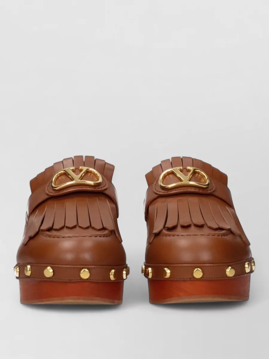 Valentino Garavani leather mules