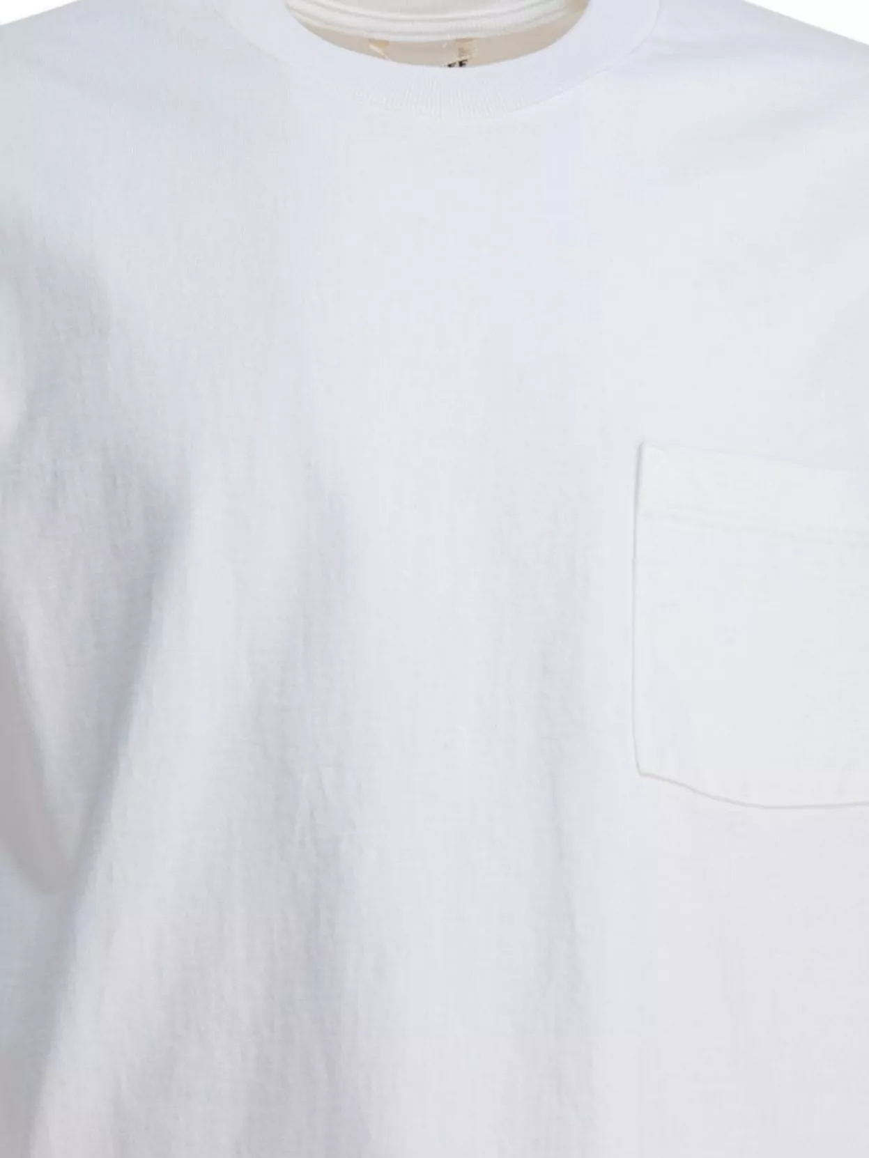Auralee Crew Neck Cotton T-Shirt With Chest Pocket