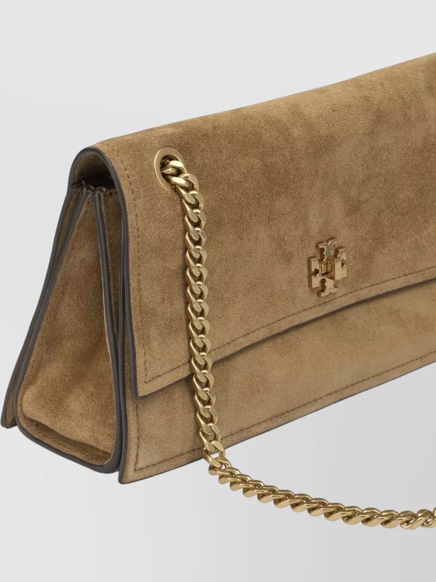 Tory Burch Kira Suede Leather Shoulder Bag
