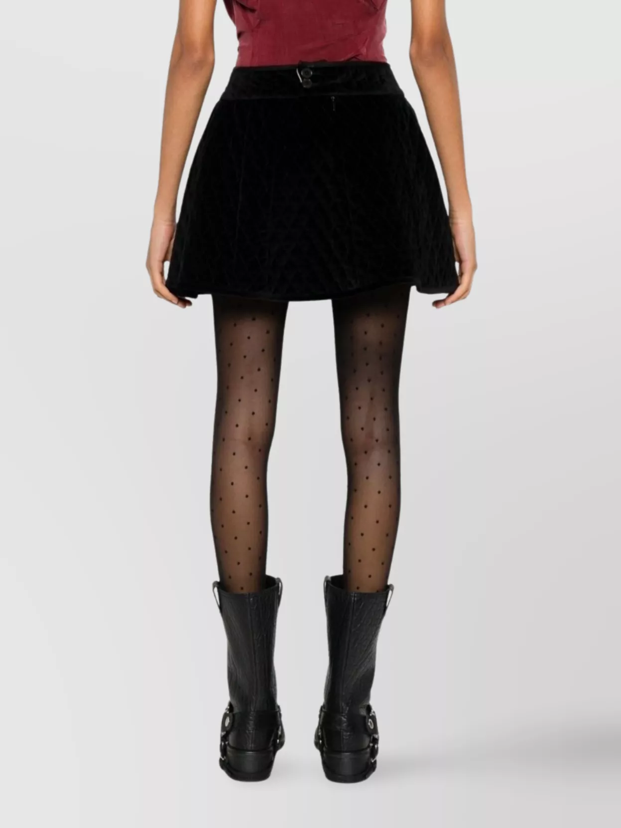 Vivienne Westwood A-line Midi Skirt High Waist In Black