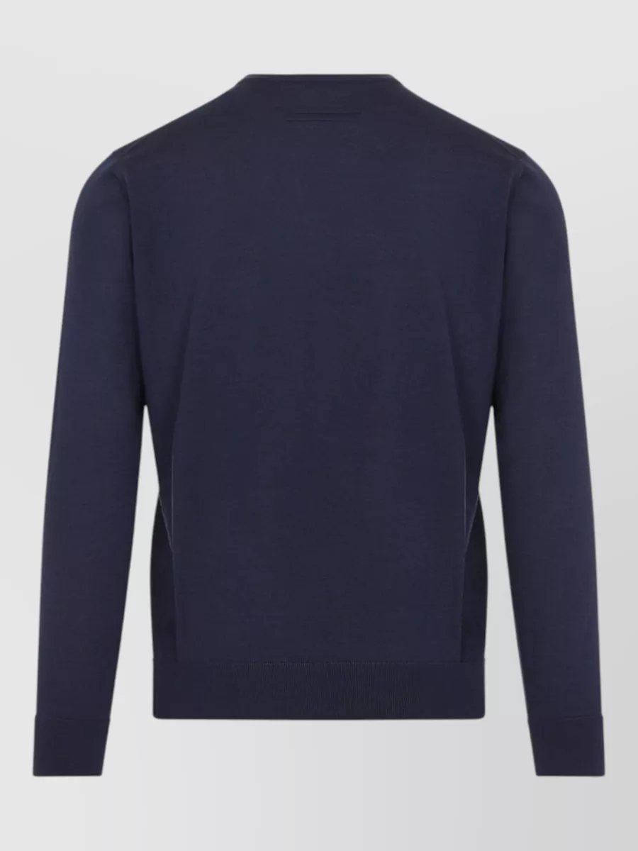 Zegna Cashmere Silk Ribbed Crew-Neck Sweater
