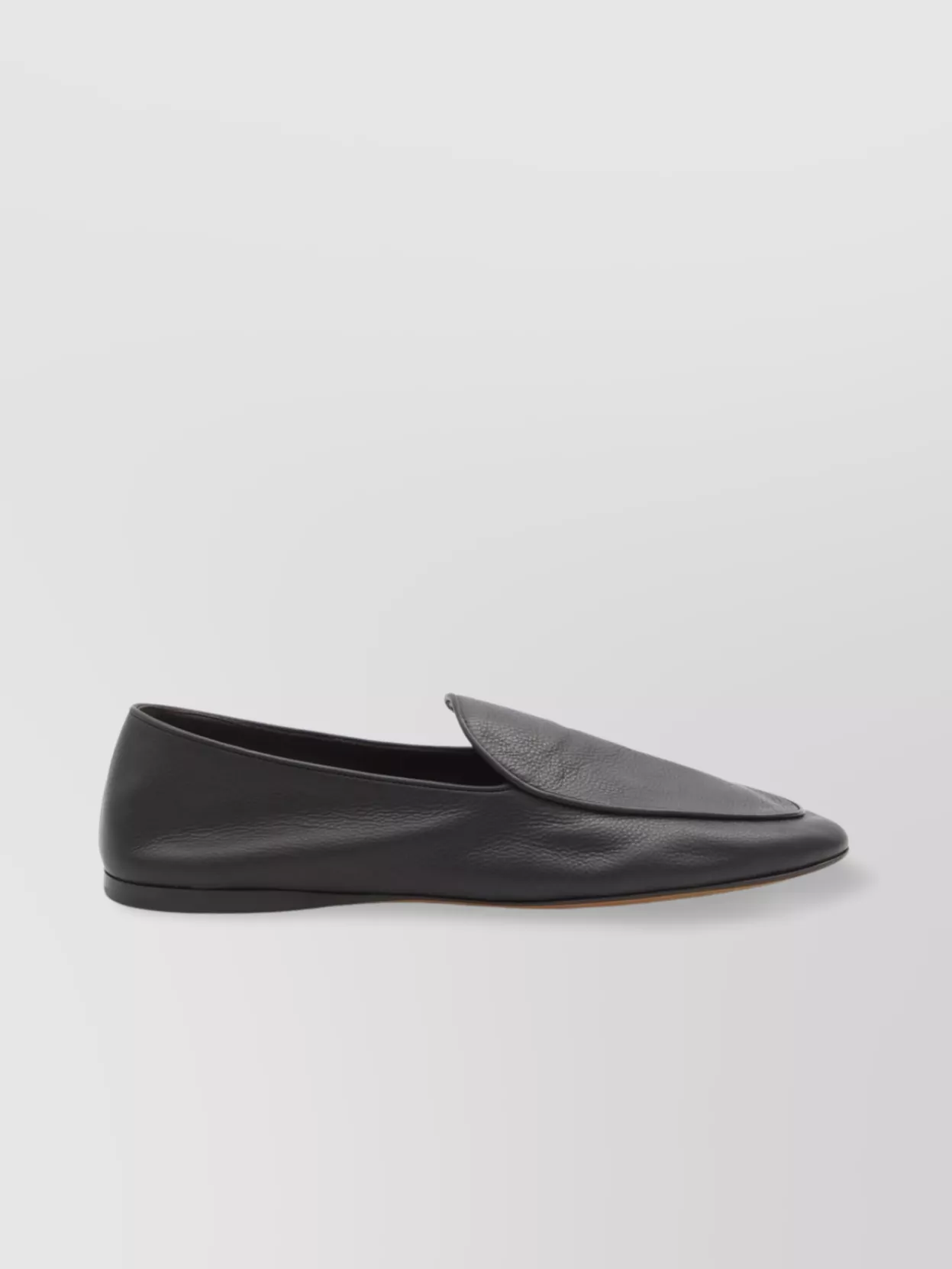 The Row Almond Toe Leather Loafers