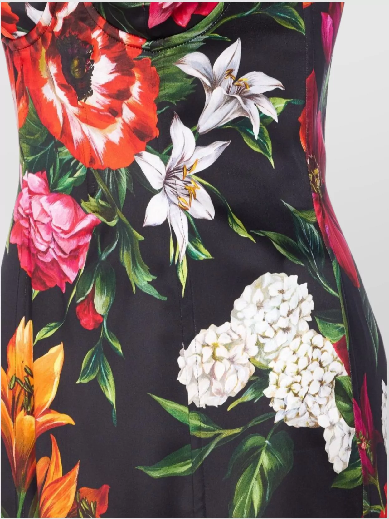 Dolce&Gabbana A-Shape Floral Print Midi Dress