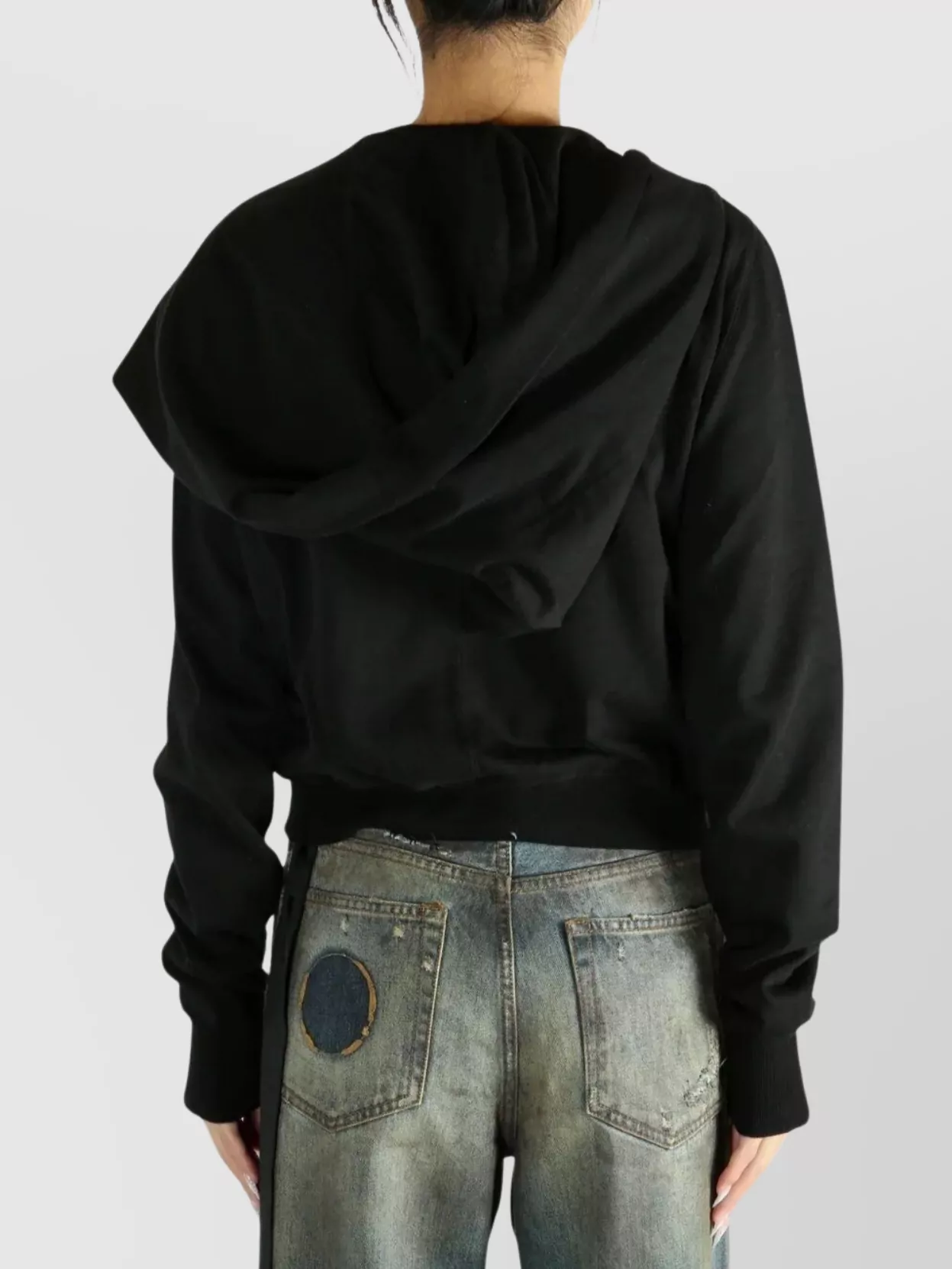 Rick Owens Drkshdw Full Hooded Long Sleeve Zip Cardigan