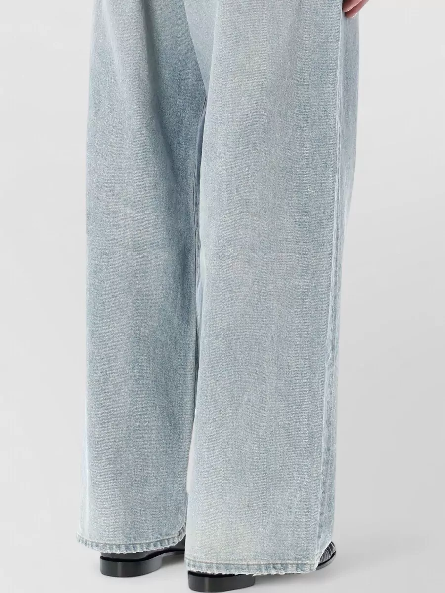 Balenciaga Denim Wide-Leg Jeans