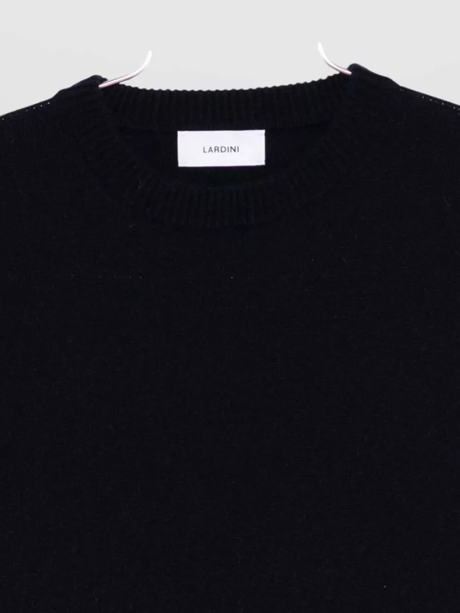 Lardini Ribbed Wool And Alpaca Crewneck Jumper