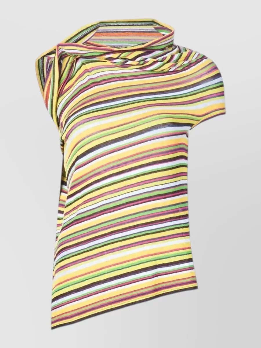 Junya Watanabe Long-Sleeve Boat Neck Knitted Top