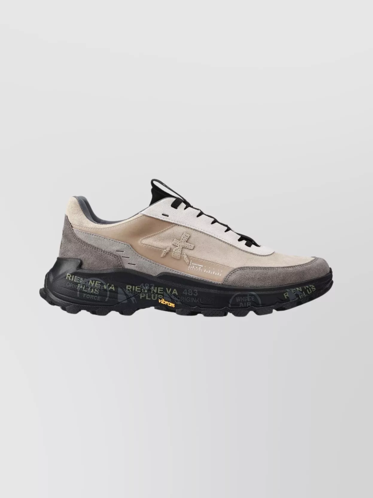 Premiata Smooth Leather And Suede Devin Sneakers