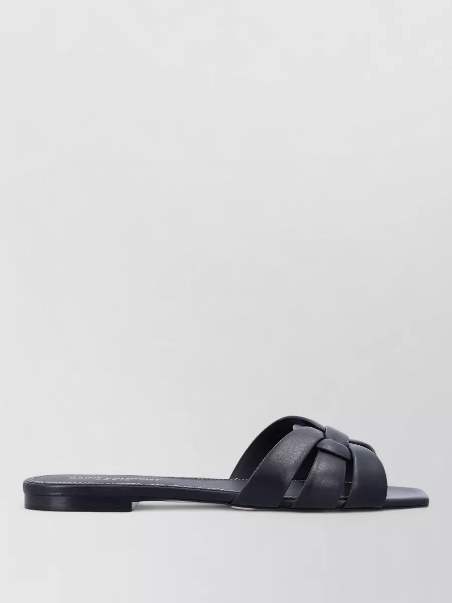 Saint Laurent Leather Flat Slides