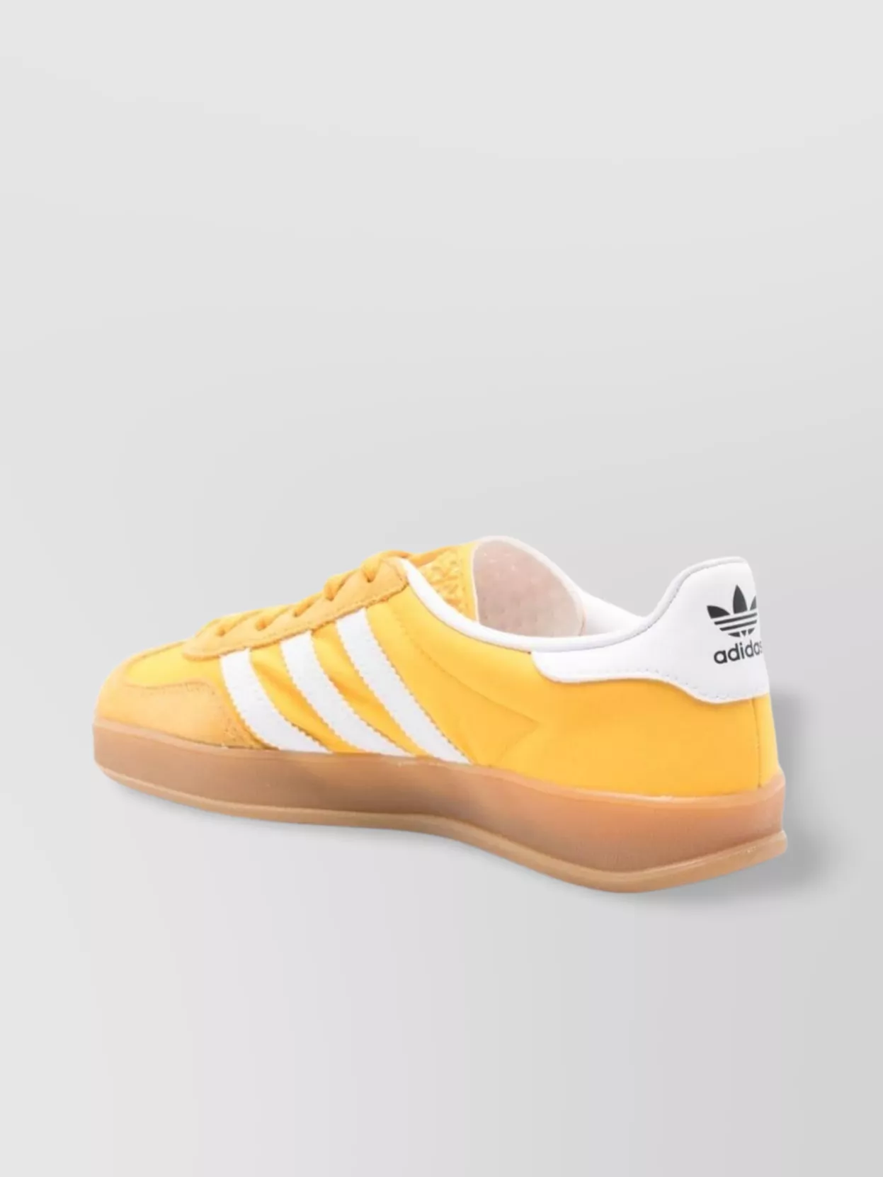 Adidas Yellow Suede Low-Top Sneakers With White