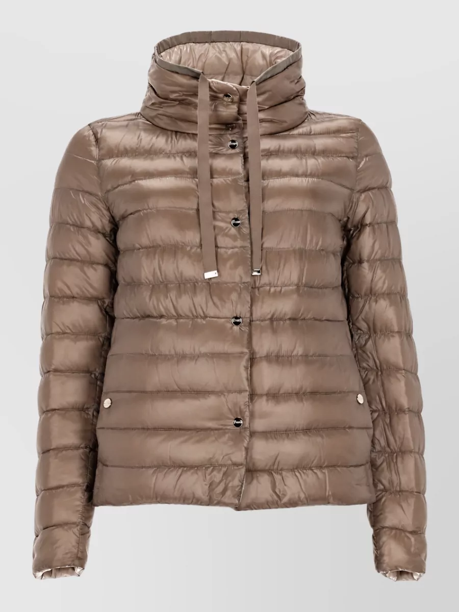 Herno Reversible high-collar puffer jacket