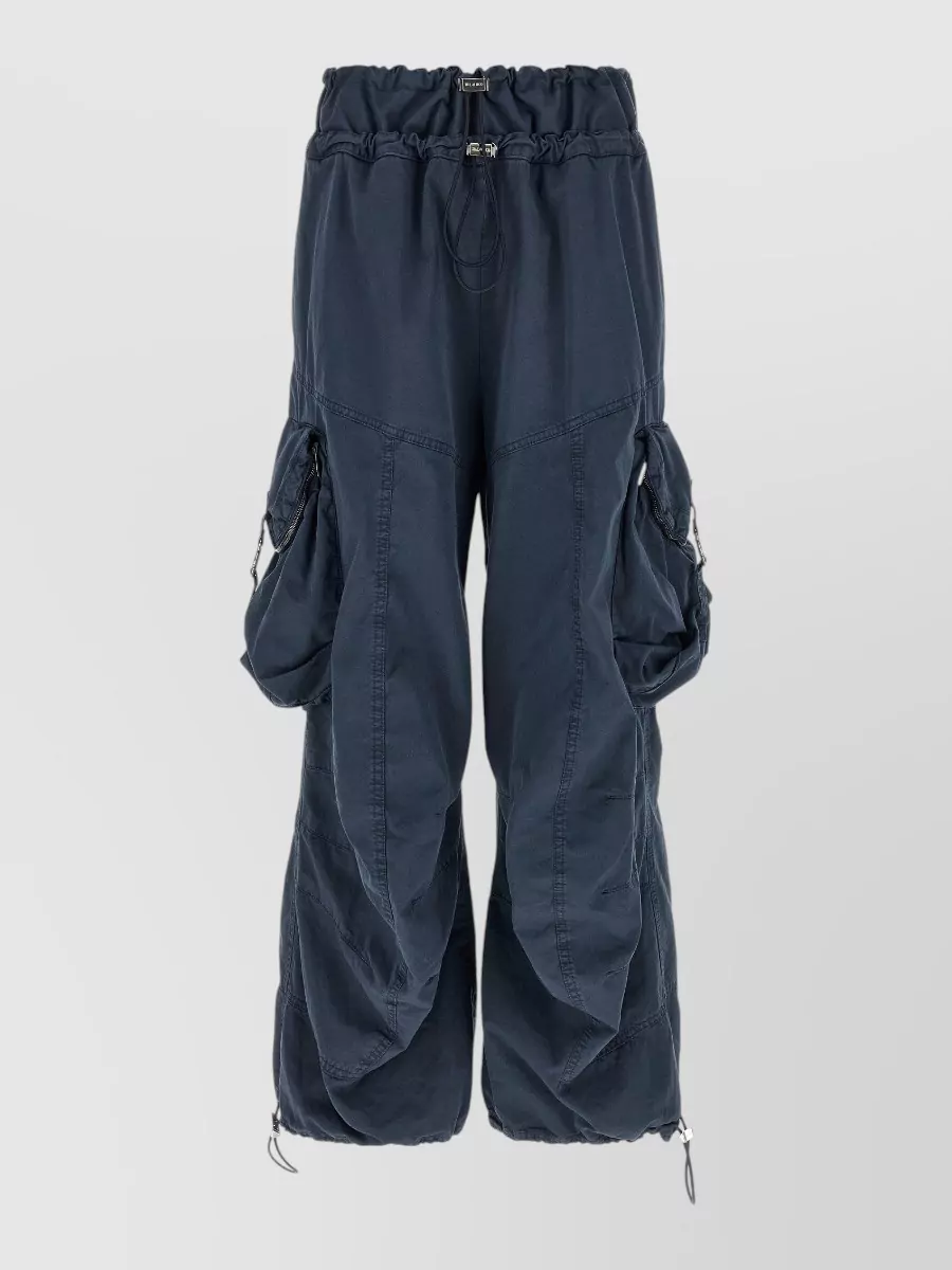 The Attico cotton parachute cargo cropped trousers