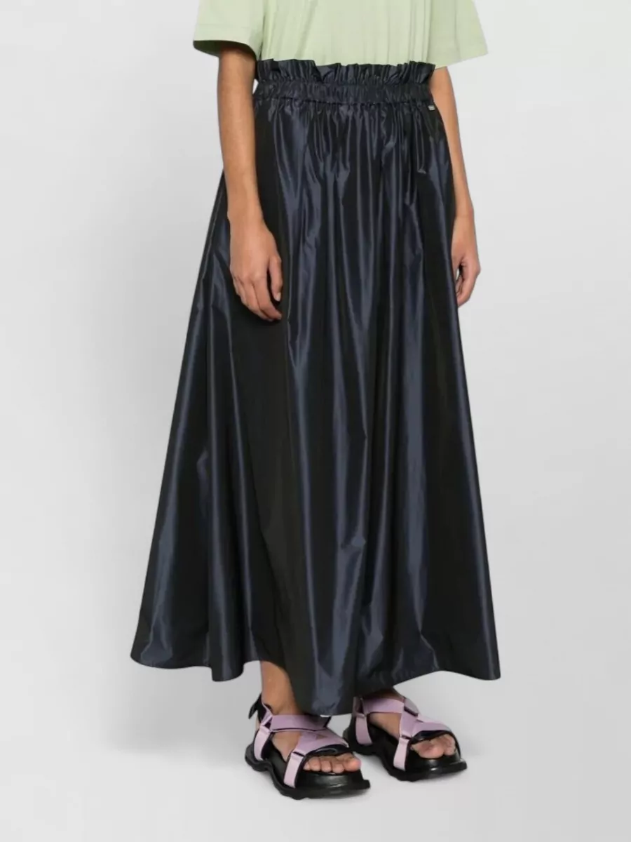 Herno High Waist Midi A Line Skirt