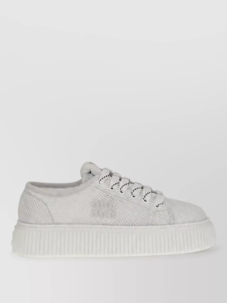 Miu Miu mesh platform sneakers