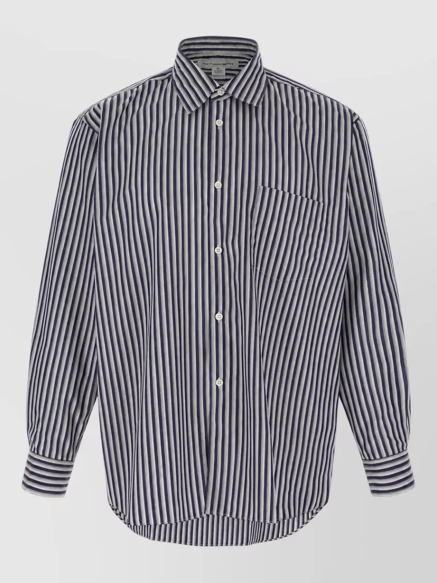 Comme des Garçons Striped cotton shirt