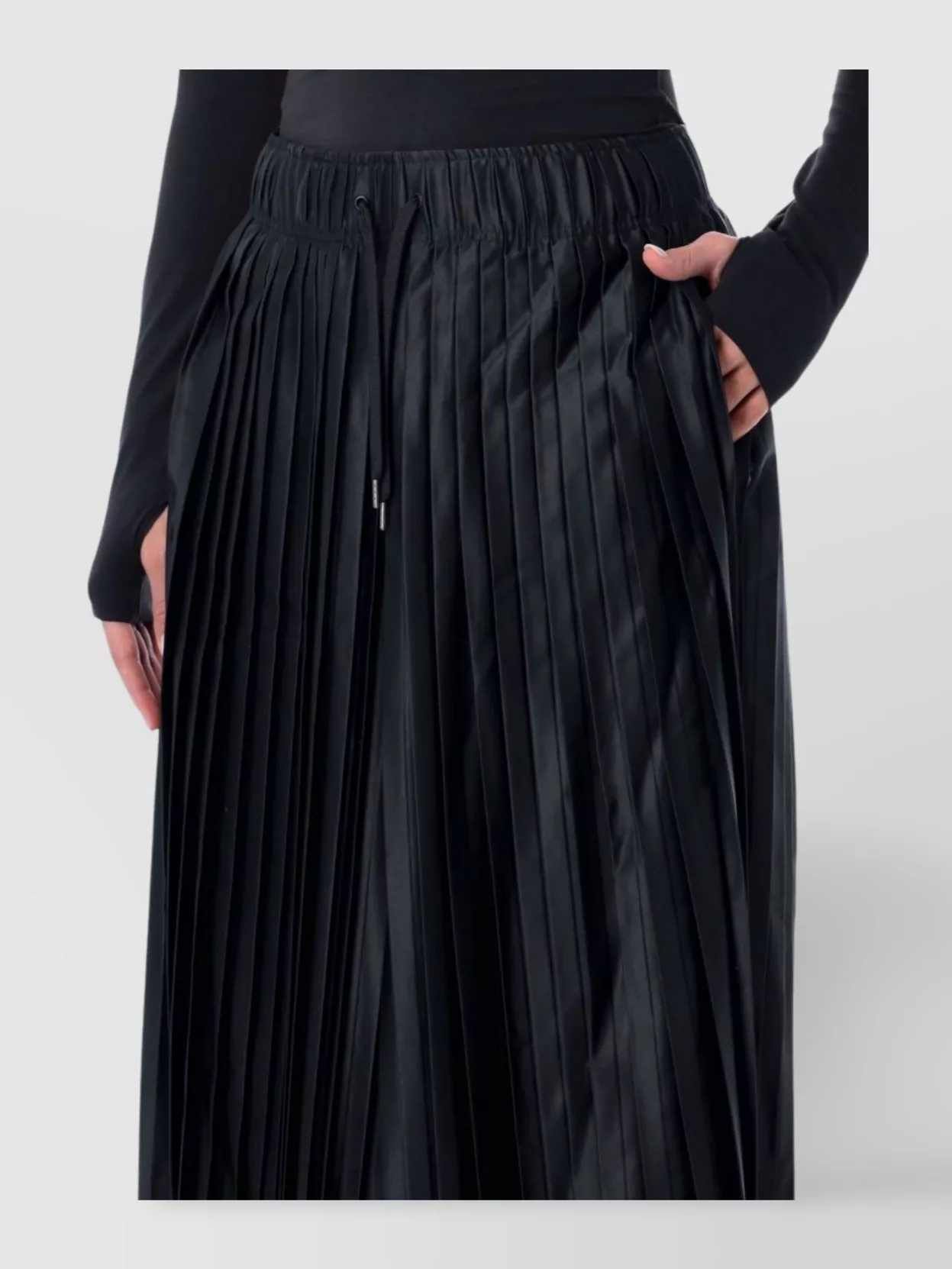 Nike Ankle Length Pleated Satin Trousers