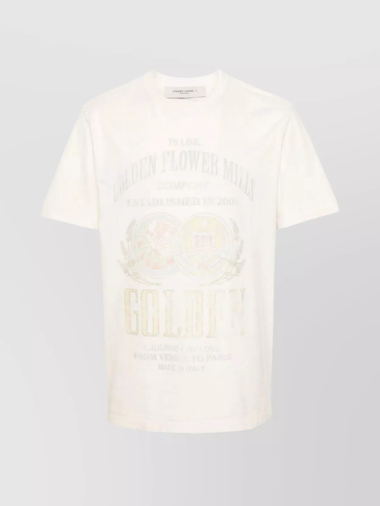 Shop Golden Goose Flower Mills Watercolour T-shirt