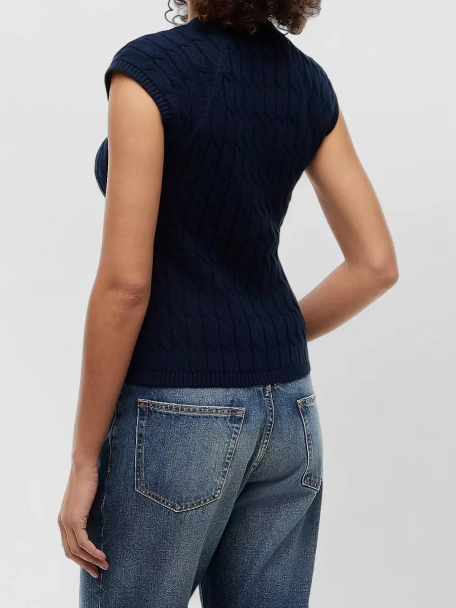 Tommy Hilfiger Cable-Knit Cardigan Vest